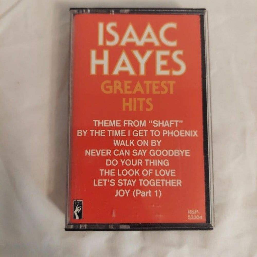 Isaac Hayes Greatest Hits Vintage Cassette Tape Fantasy 1988 Shaft Theme